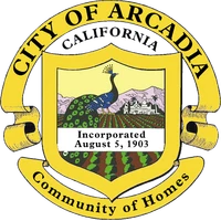 Official City Seal of Arcadia California - Coast City Plumbing serves all Arcadia neighborhoods