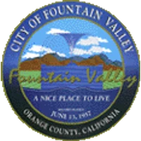 Official City Seal of Fountain Valley California - Coast City Plumbing serves all Fountain Valley neighborhoods